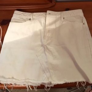 High waited denim skirt